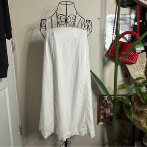Madewell Max Linen White Mini Dress 10